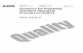 Guidance for Preparing Standard Operating Procedures (SOPs ...