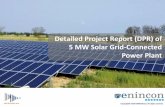 Detailed Project Report (DPR) of 5 MW Solar Grid-Connected Power ...