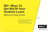60+ Ways To Get Rid Of Your Student Loans