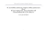 Certification Specifications for European Technical Standard Orders