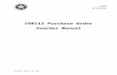 COR112 Purchase Order Voucer Manual