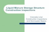 Concrete Liquid Manure Storage Structure Construction Inspections