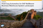 Post-Copy Automation for SAP NetWeaver Business Warehouse ...