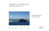 Energy efficiency Alpine huts, Peter Büchel
