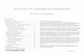 Whitepaper - Voice-over-LTE: Challenges and Opportunities
