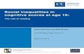 Social inequalities in cognitive scores at age 16: The role of reading