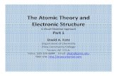 The Atomic Theory and Electronic Structure