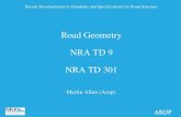Road Geometry NRA TD 9 NRA TD 301