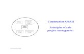 Construction OS&H Principles of safe project management