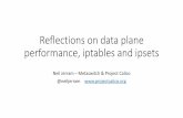 Reflections on data plane performance, iptables and ipsets