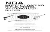 NRA Muzzle Loading Rifle, Pistol and Shotgun Rules