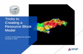 Tricks to Creating a Resource Block Model
