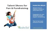 Talent Shows for Talent Shows for Fun & Fundraising