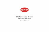 Hollywood Solo Instruments Manual