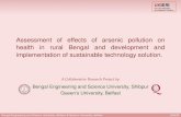 Assessment of effects of arsenic pollution on health in rural Bengal ...