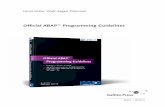 Official ABAP™ Programming Guidelines