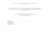 The Purchase and Sale Agreement: Negotiating Strategies from a ...