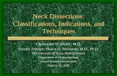 Neck Dissections: Classifications, Indications, and Techniques
