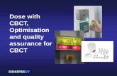 Dose with CBCT, Optimisation and quality assurance for CBCT