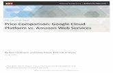Price Comparison: Google Cloud Platform vs. Amazon Web Services