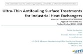 Ultra-Thin Antifouling Surface Treatments for Industrial Heat ...