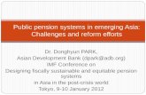Public pension systems in emerging Asia: Challenges and reform ...