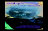 Baby's first foods