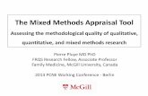 The Mixed Methods Appraisal Tool
