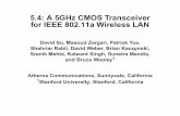 5.4: A 5GHz CMOS Transceiver for IEEE 802.11a Wireless LAN