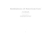 Institutions of American Law (Davies) 2016 (summer) textbook