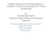 Nepal's Experience in Responding to a Disaster