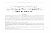 Controlling Shareholders, Agency Problems, and Dividend Policy in ...