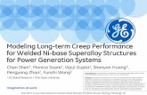 Modeling Long-term Creep Performance for Welded Nickel-base ...