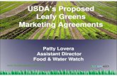 USDA's Proposed USDA s Proposed Leafy Greens y Marketing ...