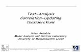 Test-Analysis Correlation-Updating Considerations