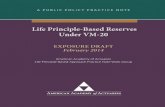 Life Principle-Based Reserves Under VM-20 Practice Note