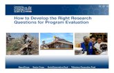 Asking the Right Research Questions