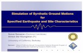 Simulation of Synthetic Ground Motions for Specified Earthquake ...