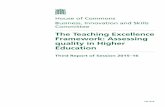 The Teaching Excellence Framework: Assessing quality in Higher ...