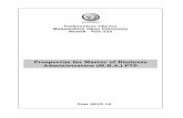 Prospectus for Master of Business Administration (M.B.A.) P79