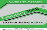 Current Affairs February 2016 (PDF Version)