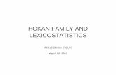 HOKAN FAMILY AND LEXICOSTATISTICS