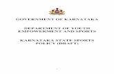 GOVERNMENT OF KARNATAKA DEPARTMENT OF YOUTH ...