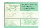 Agroforestry extension manual for Kenya