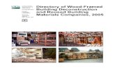 Directory of wood-framed building deconstruction and reused wood ...