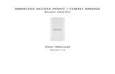 WIRELESS ACCESS POINT / CLIENT BRIDGE User Manual