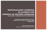 Individualized learning in classes for German as Second Languge ...