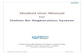 Student User Manual Online Re-Registration System