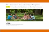 Nutrition Guidance for Sponsors