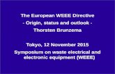 The European WEEE Directive - Origin, status and outlook ...